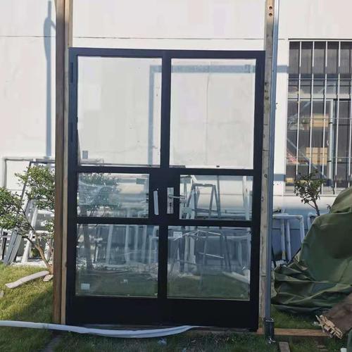上海老钢窗法式窄边细格子阳台天井庭院窗户钢质玻璃平开门窗